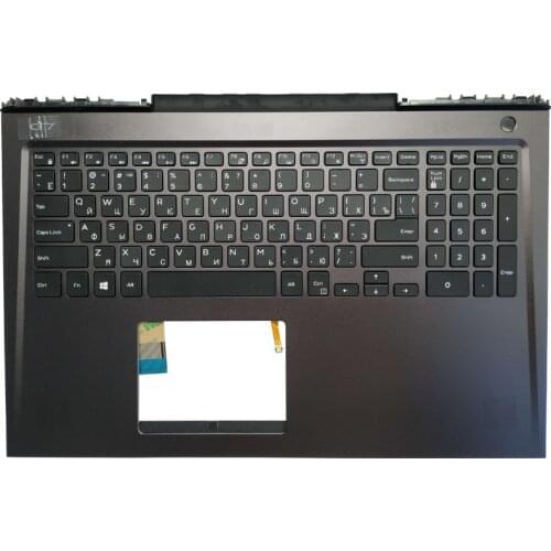 New Laptop Russian Keyboard With Palmrest Cover For DELL inspiron G7 7588 RU Layout 09MK3W With Backlight