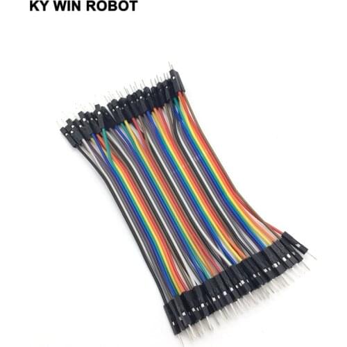40pcs dupont cable jumper wire dupont line male to male dupont line 10cm 2.54MM 1P for arduino DIY KIT