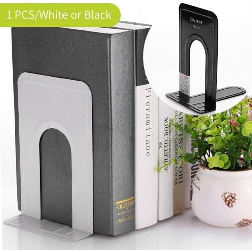 1/2pcs Bookends Height 19cm Book End Stationary Neat Bookend Brand new Anti-skid Bookends Book Ends Shelf Holder Iron Book Stand