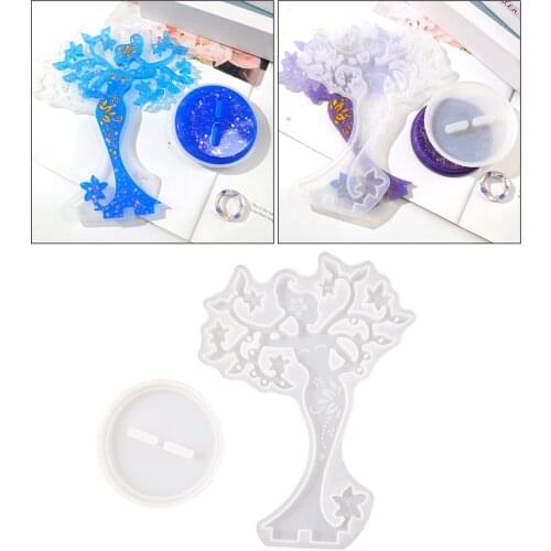 Beauty Lady Stand Resin Molds Silicone Jewelry Organizer Tray Craft Mould, Jewellery Stand Display Rack Casting Mold