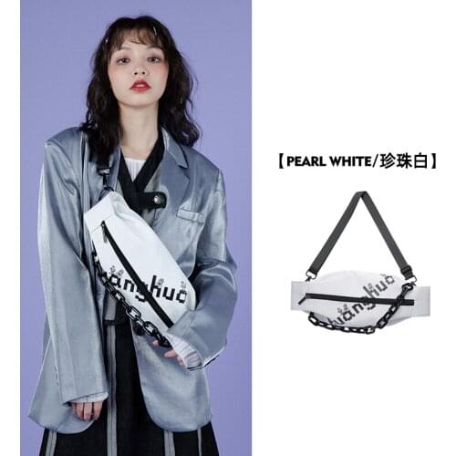 Casual streetwear shoulder chest bag women men vest bags unisex messenger all-match fashion brand literary Students phone purse