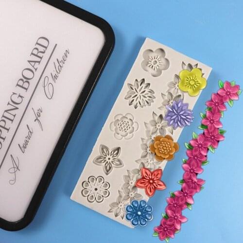 Fondant Silicone Mold Various Flowers Cake Decorating Baking Mill DIY Chocolate Mold
