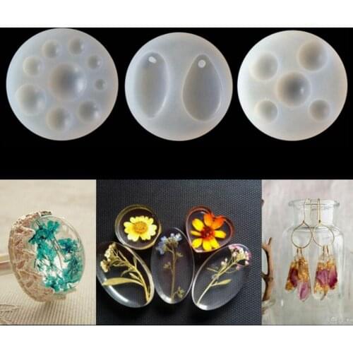 Teardrop Silicone Cake Crystal Pendant Mold Resin Pendant Jewelry Making Tools