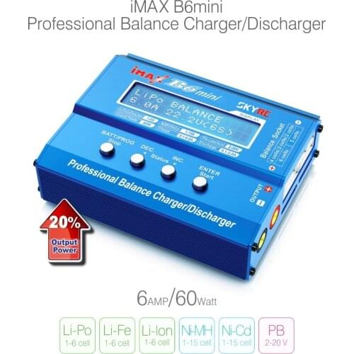 SKYRC IMAX B6 MINI 60W Balance RC Charger/Discharger For RC Helicopter nimh nicd Aircraft Intelligent Battery Charger