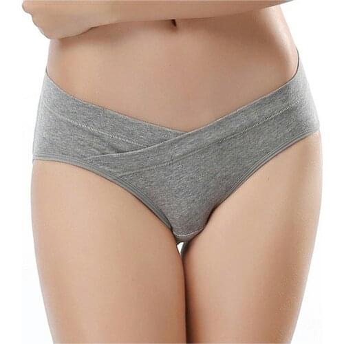 Womens Cotton Triangle Low-rise Belly Support Panty Soft Breathable Lingerie Solid Brief Fashion Brief Underwear