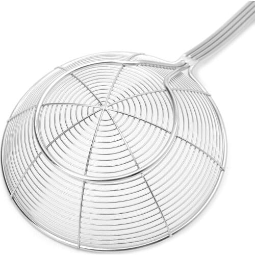 Solid Spider Strainer Skimmer Ladle Stainless Steel Kitchen Utensil Tool New