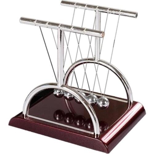 Creative T-shaped Newton Pendulum Ball Cradle Balance Balls Physics Pendulum Office Desk Decoration Classic Toy