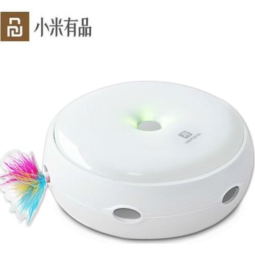 Youpin Mijia Horman Donuts Intelligent Automatic Play with Cat English Short Toy Electric Feather Play with Cat Maker Cat Self