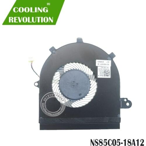 Laptop CPU Cooling Fan NS85C05 DC05V 0.50A 4PIN for Dell Inspiron 7586 2-in-1 DP / N 060MGH CN-060MGH-DEW00-84L-008F-X01