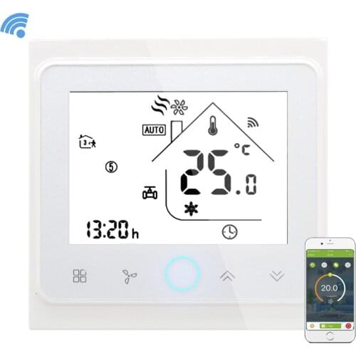 WIFI Thermostat Wifi Air Conditioner Temperature Controller Smart Programmable Temperature Controller with LCD Display 4 Pipe