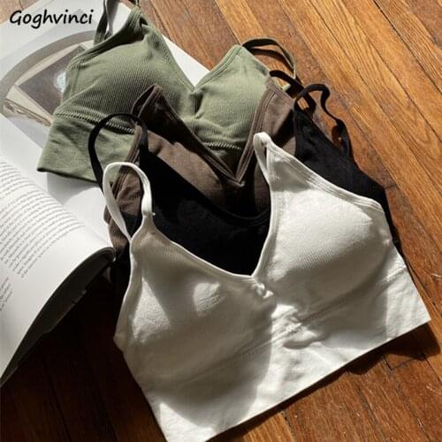 Camis Women Backless Low Neck Sexy Short Tanks Ladies Solid Ins Slim Leisure Off-shoulder Tops Chic Fashion Casual All-match New