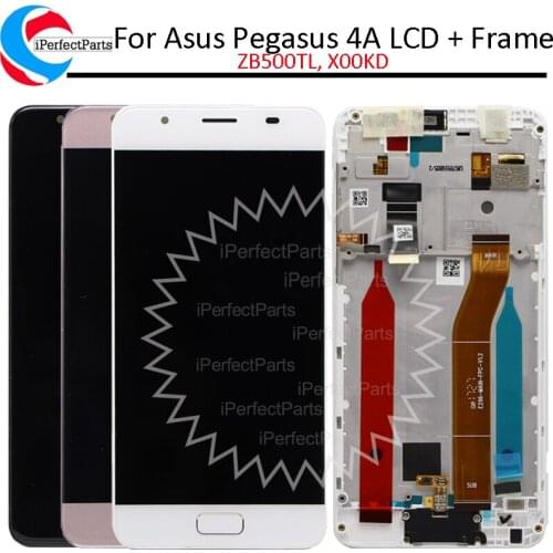 5.0'' For ASUS Zenfone Pegasus 4A ZB500TL LCD Display With Frame Touch Panel Screen Digitizer For Asus ZenFone 4 Max LCD X00KD