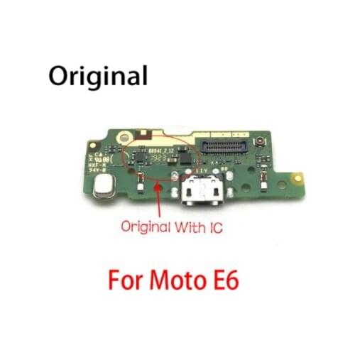 10PCS USB Charging Port Connector Board Flex Cable With Microphone Replacement Parts For Moto E4 Plus E5 Plus E5 Play Go E6