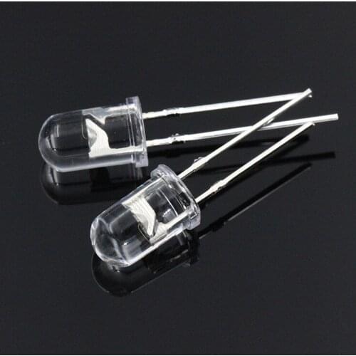 1000pcs/lot Round Head F5/5mm Short Leg Clear Lens for Traffic Signal Lamp Mouse LED Light Emitting Diode