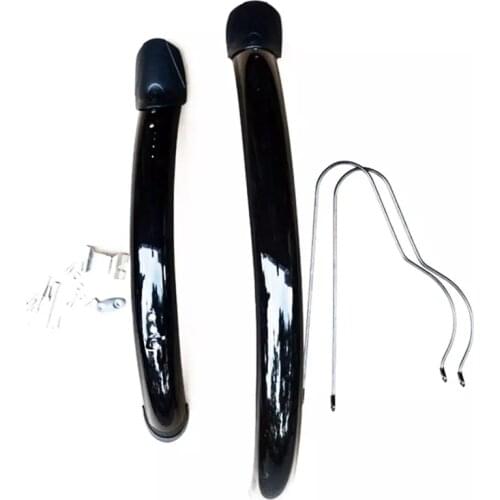 14 16 20 Inch Folding Bike Mud Guard Cycling Mudguard Front Rear Bicycle Fender Chrome Plastic BMX Accessories
