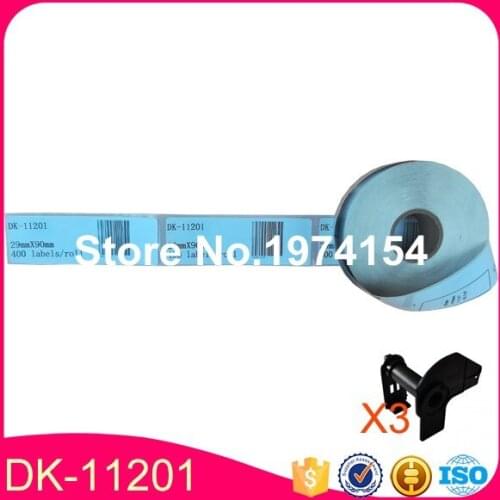 200 Rolls Brother Compatible DK-11201 Address Label 29mm*90mm P-Touch QL-700 DK-1201 Thermal Adhesive Sticker