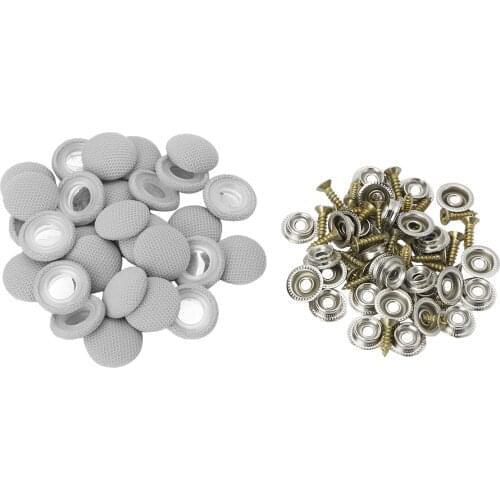 30 Car Roof Buckles Universal Car Interior Ceiling Cloth Coverd Buttons DIY Automotive Headliner Decor Fixing Screw Cap Fastener