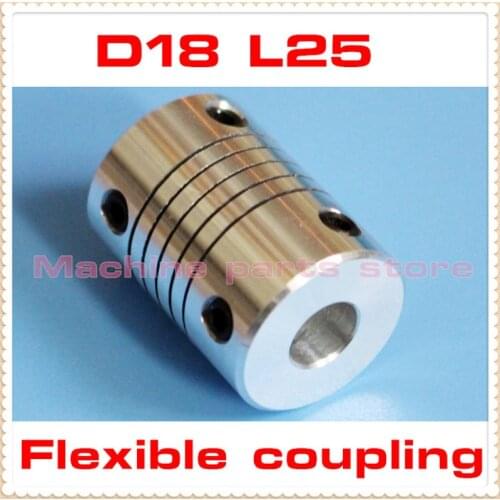 5pcs 5mm to 8mm Flexible Shaft Coupler Shaft Coupling Connector Diameter D18 L25 3mm 4mm 5mm 6mm 6.35mm 7mm 8mm 10mm