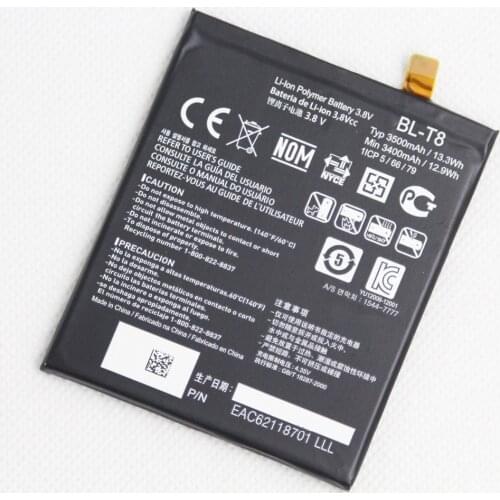 5pcs/lot Mobile Phone Battery BL-T8 for LG G Flex D950 D955 D958 D959 LS995 F340S BLT8 Phone Internal replace lithium battery