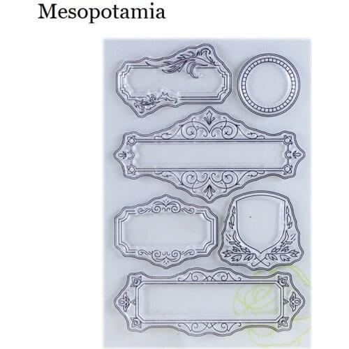 DIY Scrapbooking Albums Stamp Seal Photo Frame Lace Dies Cutting Embossing Silicone Transparent Stamp Decoration Stamps Seal