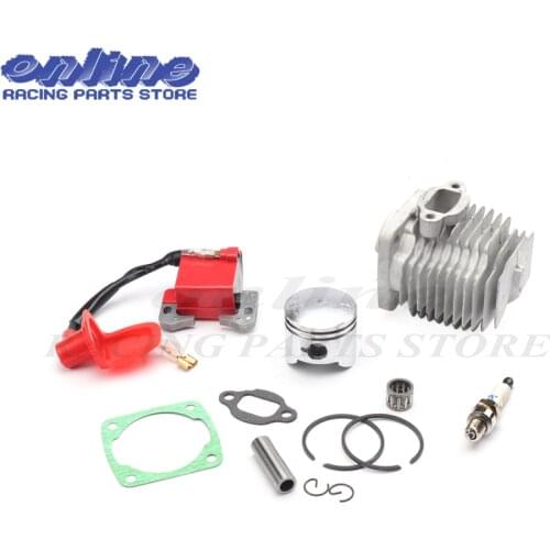 44mm Cylinder L7T Spark Plug Ignition Coil Piston Kit for engine Mini Moto 49cc ATV and Pocket Bike free shipping