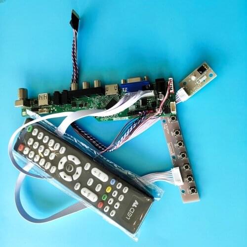 Kit for CLAA133WA01A/CLAA133WA01 1366x768 40pin Display VGA LCD Controller Board Audio LED HDMI USB LVDS TV AV Panel Screen