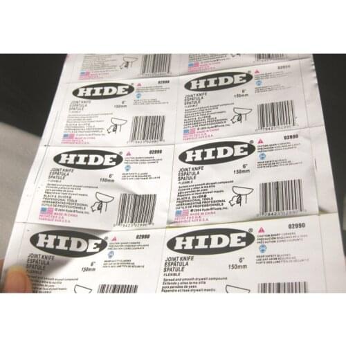 Customized Good quality removable temporary self adhesive price adhesive labels