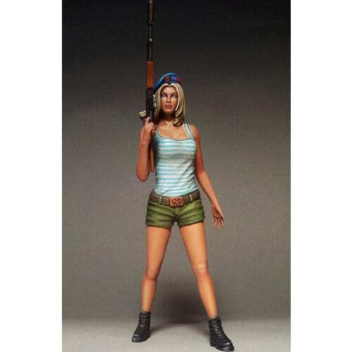 1/16 Scale Resin Figure Russian Female Paratrooper 120mm