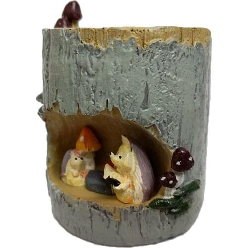 Cute Hedgehog/Black Bear/Rabbit Picnic/Frog Flower Sedum Succulent Pot Planter Bonsai Trough Box Plant Bed Garden Decor