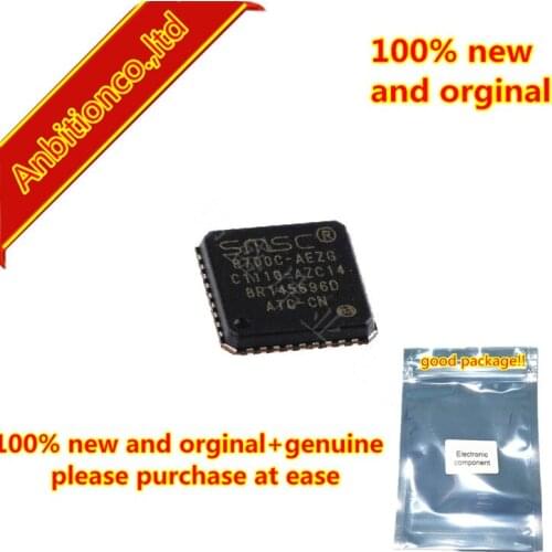 5pcs 100% new and orginal LAN8700C-AEZG-TR LAN8700C-AEZG 8700C-AEZG QFN36 15kV ESD Protected MII/RMII 10/100 Ethernet T in stock