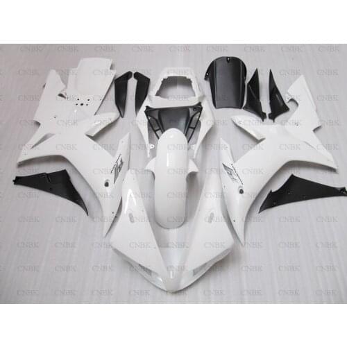 Fairings for YZFR1 2002 YZF1000 R1 Plastic Fairings 2003 YZF1000 R1 Fairing Kits 2002 - 2003 White