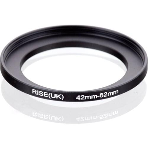 Original RISE(UK) 42mm-52mm 42-52mm 42 to 52 Step Up Ring Filter Adapter black