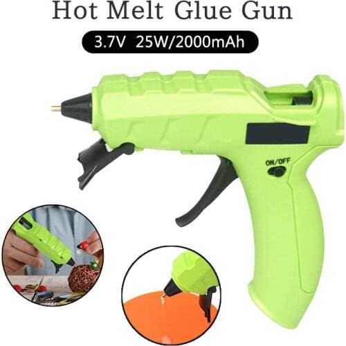 3.7V Wireless Hot Melt Glue Gun 25W 2000mAh Lithium Battery Melt Gun Children Manual DIY Repair Tool