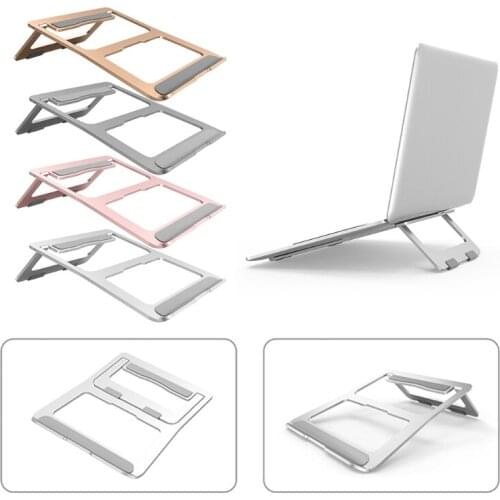 Portable Laptop Stand Aluminium Foldable Notebook Support Laptop Base Macbook Pro Holder Adjustable Bracket Computer Accessories
