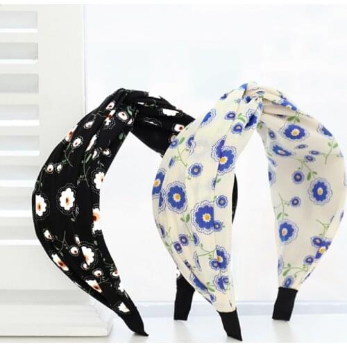 Wholesale Top Knot Turban 30pcs Retro Elastic Hair Hoop Headwrap Headband For Women Print Headdress Accessories Free Shipping