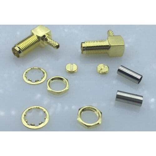 Right angle sma male connector for 50-1.5 RG316/178/174 cable coaxial connector 10pcs/lot