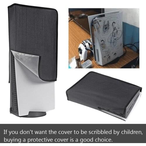 Dust Cover Anti-scratch Dust-proof Nylon Game Host Protective Dust Guard for Sony PS5 Game Host