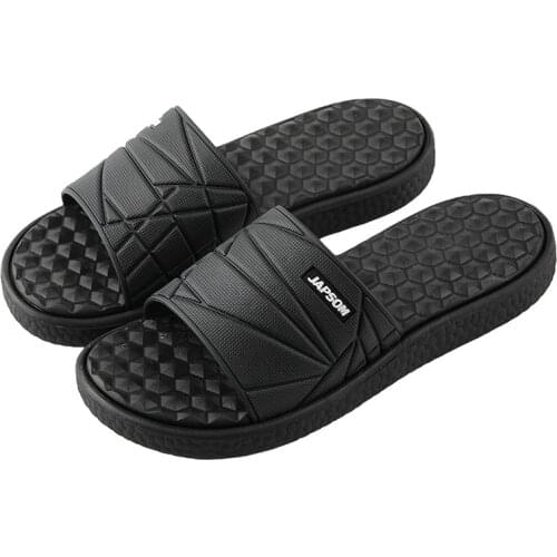 Men Cool Slippers 47 Size Summer Flip Flop Shoes Crok Rubber Massage Conical Point Shoes Black Croc Beach Flat Youth Slippers
