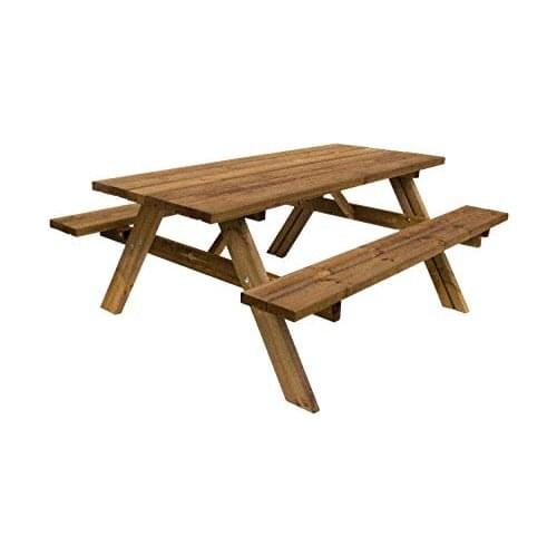 Salon Shop Online table with benches Picnic Wood impregnated 177 X154X74H