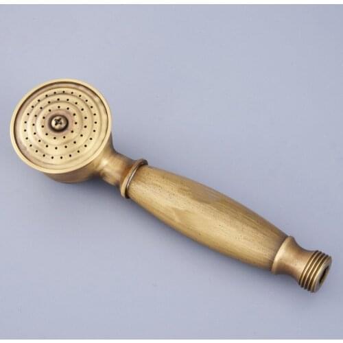 Bathroom Telephone Style Hand Held Shower Heads Antique Brass Top Spray Rain Shower Heads Nhh118
