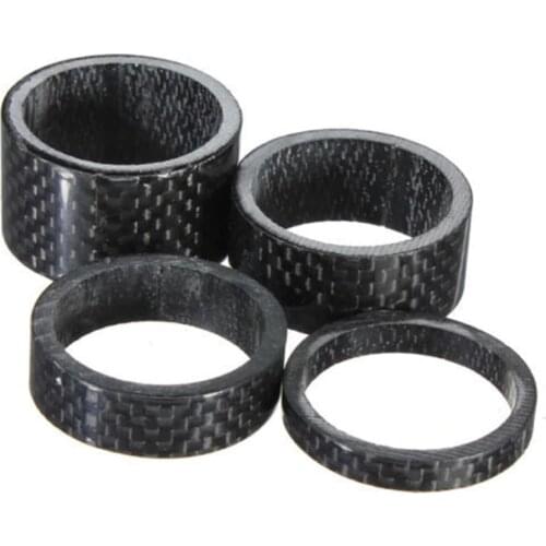 1pc 1-1/8" Carbon Fiber Bike MTB Headset Stem 5mm /10mm /15mm /20mm Washer Spacer Set Kit Bicycle Cycling Accessories