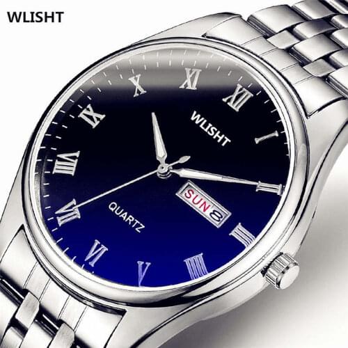 WLISTH Mens Silver Watch