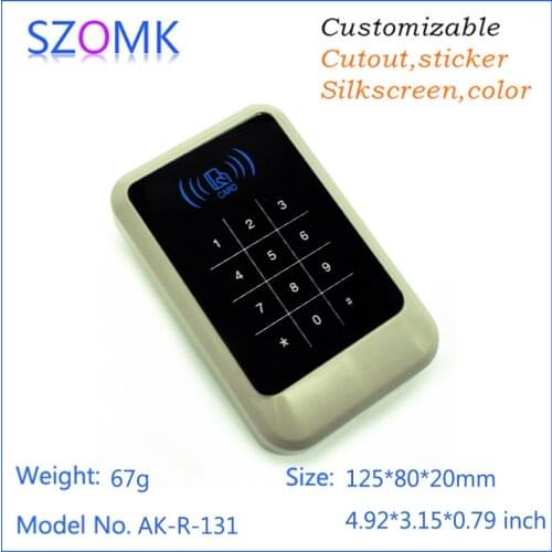 1 piece, 125*80*20mm szomk new plastic door entrance access control enclosure housing plastic box for electronics project box
