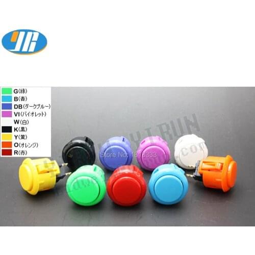 1PCS SANWA OBSF-24 Push Button 24MM Zero delay Arcade Game Button Original SANWA Made In Japan