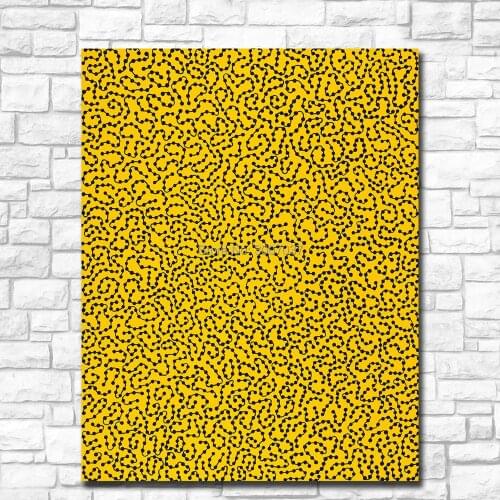 100%Hand Painted Oil Painting Yayoi Kusama Big River Home Decorative Wall Art for Living Room Canvas Painting No Frame