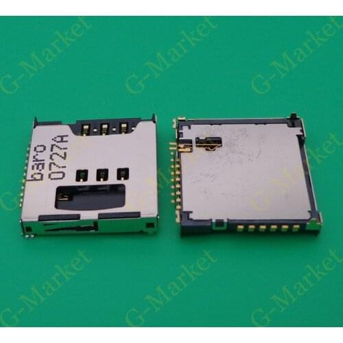 2pcs SIM Card Slot Reader Holder Connector Socket for Samsung Galaxy S5233C S3930 W589 B3210 C3010 P900 S5230 Star