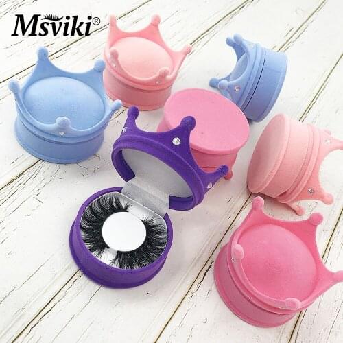 25mm Mink Eyelashes Make Package Box False Lashes Wholesale Eyelash Extension Luxury Case 8D Mink Lash The Crown Shape