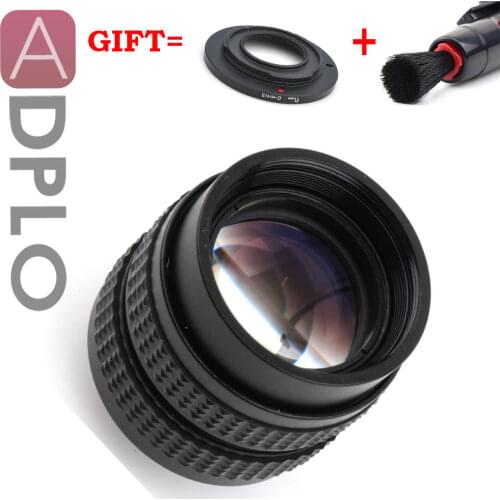 ADPLO 50mm f/1.4 CC TV F1.4 Lens + 3 Gift Suit For Canon EOS M Micro 4/3 Nex For Nikon 1 Pentax Q Fuji FX OM-DE-M10 II E-M5 II