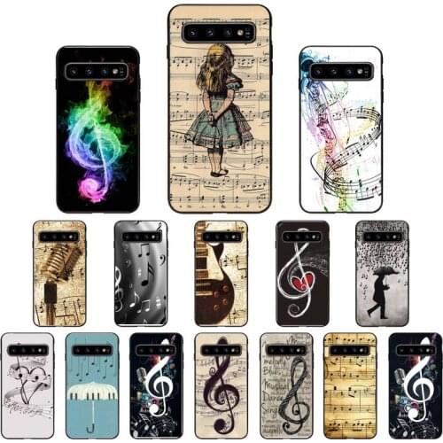 Musical Notes Violin Classical Music Phone Case For Samsung S20Plus S20 Ultra S20 S10 S9 Plus S21 S10E Note20 Note10