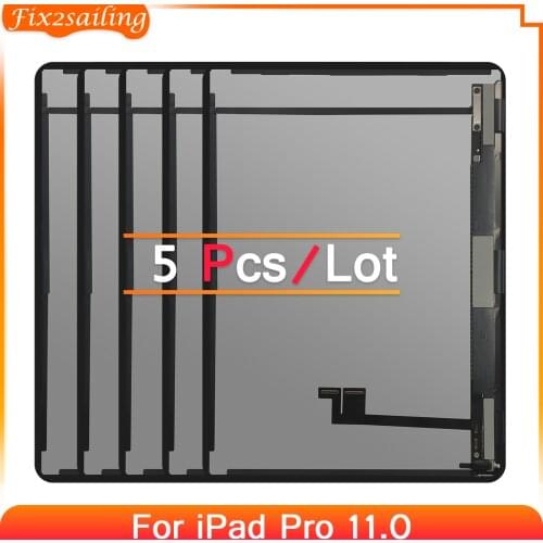 5PCS For iPad Pro 11 1st 2018 2nd 2020 A1980 A1934 A1979 LCD Display Digitizer Sensors Assembly Panel LCD Display Replacement